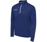 Sweatshirt - Hummel - Authentic Demi-Zip - Bleu Foncé - Manches Longues - Col Montant S