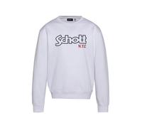 Schott NYC Sweat-shirt blanc, Taille S