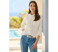 Sweatshirt inscription en polaire douce - Rick Cardona - couleur ivoire COULEUR IVOIRE 40