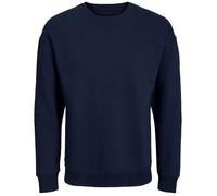 Sweat-shirt Relaxed Fit Col ras du cou Manches longues Bleu Marine Ross Bleu foncé 5XL
