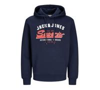 JACK&JONES PLUS Jjelogo Noos Pls Sweat à Capuche à 2 col 24/25 Sweatshirt, Sky Captain, XXXXL Homme