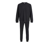 Jack & Jones Solid Long Sleeve Pyjama Noir M Homme