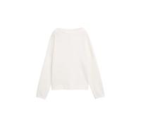 Sweatshirt jacquard structurÃ© femme Tom Tailor Blanc S