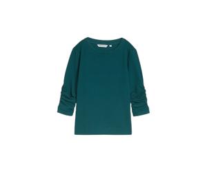 Sweatshirt jacquard structurÃ© femme Tom Tailor Vert XS