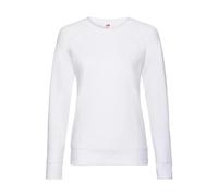 Sweatshirt lÃ©ger femme Fruit of the Loom Raglan Blanc S