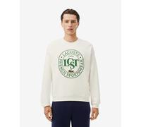 Sweatshirt Lacoste Graphic Logo Crew blanc vert - XS