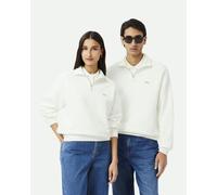 Sweatshirt Lacoste Heavy Fleece Half Zip blanc - L