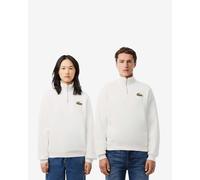 Sweatshirt Lacoste Logo Crew Half Zip blanc - M
