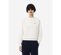 Sweatshirt Lacoste Relaxed Fit Fleece Crew blanc femme - 40