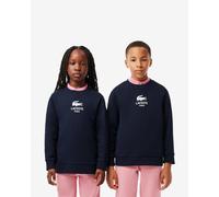 Sweatshirt Lacoste Signature Print bleu marine enfant - 16
