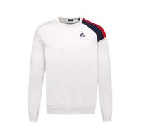 Le Coq Sportif - TRI Crew Sweat N°1 M - Manches Longues Unisexe Double Face Coton Polyester - Coupe Regular Classique Empiècements Tricolores -