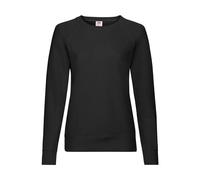 Sweatshirt léger femme Fruit of the Loom Raglan Noir S