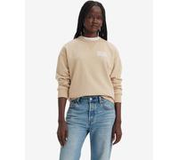 Sweatshirt Levi's Graphic Signature Crew beige light white woman. - XS
