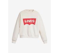 Sweatshirt Levi's Graphic Signature Crew white cream red woman. - S