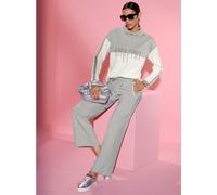 Sweatshirt mélange de modal doux - Creation L - écru + gris clair ÉCRU + GRIS CLAIR 40