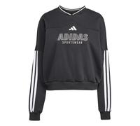 Sweatshirt molleton 3 bandes femme adidas Tiro Noir L