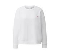 Sweatshirt molletonné à imprimé dos et broderies femme COMMA Blanc 40