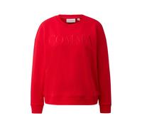 Sweatshirt molletonné à imprimé dos et broderies femme COMMA Rouge 34