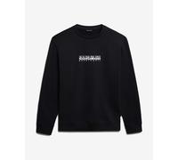 Sweatshirt Napapijri Box noir pur blanc - XXL