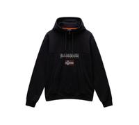 Sweat à capuche Napapijri Burgee Half Zip noir pur blanc rouge - S