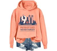Sweatshirt Never Forget 9/11, We Will Never Forget 9/11 Shirt, National Day of Remembrance Shirts Women Man, Hami Orange-1, XL