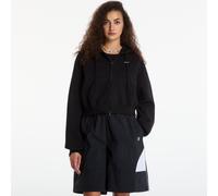 Sweatshirt Nike Studio Fleece Medium Weight Women's Oversized Full-Zip Cropped Hoodie Total Black/ Sail S