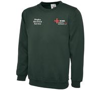 Sweatshirt Noir Brodé Personnalisé NIC EIC Domestic Installer Logo Electricien