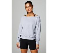 Sweatshirt off shoulder femme Fabletics Year Round Terry Gris S
