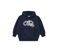 Sweatshirt oversize Ã capuche avec imprimÃ© rÃ©versible et poche kangourou - intÃ©rieur polaire enfant s.Oliver Bleu 4/5 ans