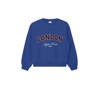 Sweatshirt oversize avec broderie et imprimÃ© floquÃ© - intÃ©rieur brossÃ© fille s.Oliver Bleu 9/10 ans