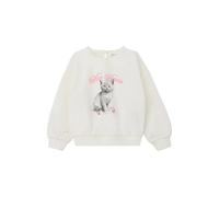 Sweatshirt oversize avec imprimÃ© photo et imprimÃ© pailletÃ© fille s.Oliver Beige 4/5 ans