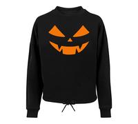 Sweatshirt oversize femme Merchcode Halloween - Pumpkin Face Noir L