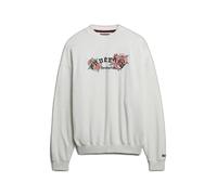 Superdry Night Garden Oversized Crew Sweatshirt Blanc L Femme