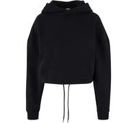 Urban Classics Sweatshirt à capuche Cropped Oversized Femme Noir