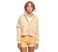 sweatshirt oversize zippé court à capuche femme Urban Classics Towel Washed Orange XL