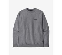 Patagonia - Sweat en matière recyclée - Fitz Roy Icon Uprisal Crew Sweatshirt Gravel Heather en Coton - Taille XL - Gris Gris XL