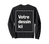 Sweatshirt Personnalisé avec Votre Image sur Le Devant