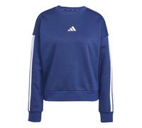 Adidas Sweatshirt polaire Essentials 3-Stripes Bleu foncé/Blanc Taille L Femme