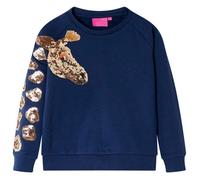 vidaXL Sweatshirt pour Enfants Vêtement Tout-Petits Girafe à Paillettes Bleu Marine 104