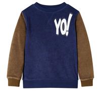 Sweatshirt pour Enfants Vêtement Design de Patchwork Bleu Marine Foncé 104 vidaX