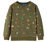 Sweatshirt pour enfants kaki 116 vidaXL