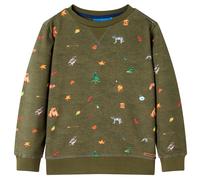 Sweatshirt pour enfants kaki 116 vidaXL