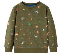 Sweatshirt pour enfants kaki 92/104/116/128/140 3-4 ans