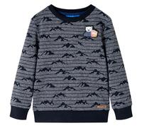 Sweatshirt pour enfants mélange bleu marine 104 vidaXL
