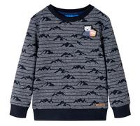 Sweatshirt pour enfants mélange bleu marine 104 vidaXL