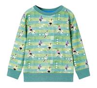 Sweatshirt pour enfants mélange vert clair 116 vidaXL