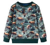 Sweatshirt Pour Enfants Vert Foncé 92