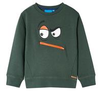 Sweatshirt pour enfants vert foncé 92 vêtements pour enfants vidaXL