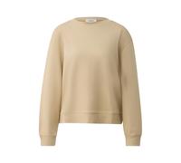 Sweatshirt raccourci à la coupe décontractée en coton mélangé femme s.Oliver Beige 40