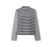 Sweatshirt raccourci en jersey avec un mélange de rayures femme s.Oliver Bleu 48